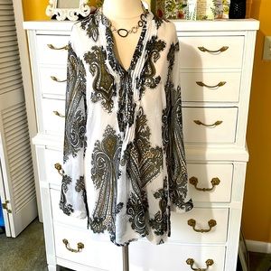 Cato sheer tunic in size large